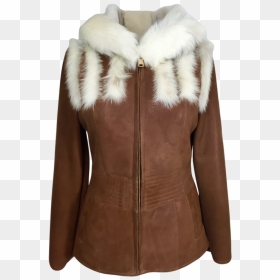 Vector Fur Coat - Ladies Leather Jecket Design, HD Png Download - fur coat png