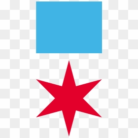 Illinois Flag Chicago Flag, HD Png Download - chicago star png