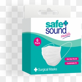 Safe And Sound Health Surgical Face Mask - Buy Face Masks Uk, HD Png Download - surgical mask png