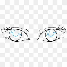 How To Draw Eyes - آموزش نقاشی چشم برای کودکان, HD Png Download - eye drawing png