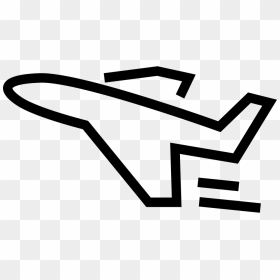 Airplane Outline Pointing Left Comments - Outline Airplane Icon Png, Transparent Png - wisconsin outline png