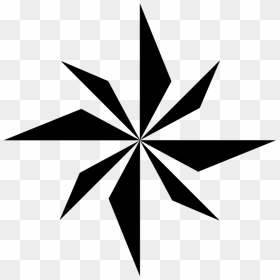 Wind Rose Compass Vector, HD Png Download - captain marvel logo png