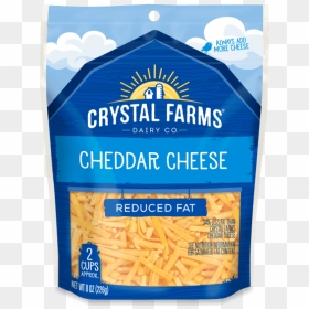 Crystal Farms Pizza Cheese, HD Png Download - shredded cheese png