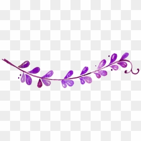 Purple Divider Png - Illustration, Transparent Png - flower divider png