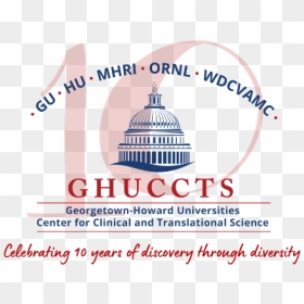 Ghuccts Logo Design For 10th Anniversary - Graphic Design, HD Png Download - howard university logo png