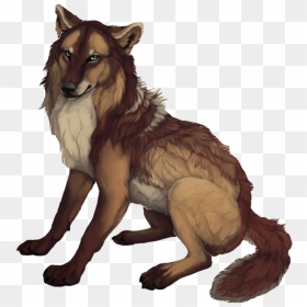 Anime Wolf Png - Female Brown Wolf Anime, Transparent Png - anime wolf png
