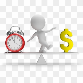 Stress Clipart Time Management - Money 3d People, HD Png Download - time management png