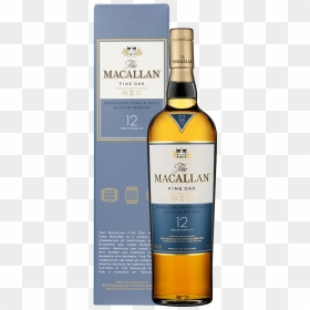 Macallan 12 Yr Old Single Malt Scotch Whisky 700m - Macallan Fine Oak 12, HD Png Download - whisky png