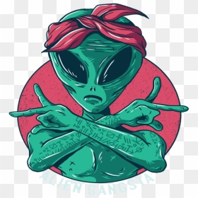 Alien Gangsta, HD Png Download - gangsta png