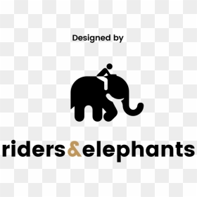Designed By Logo, HD Png Download - elephants png