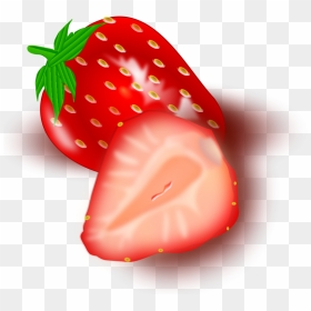 Cut Strawberry Clipart - Strawberry Clipart, HD Png Download - strawberry clipart png
