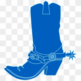 Blue Cowboy Boot Clipart, HD Png Download - cowboy hat clipart png