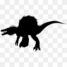 Dinosaur Shape Of Spinosaurus - Transparent Dinosaurs Silhouette Png, Png Download - spinosaurus png