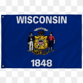 Wisconsin Flag, HD Png Download - wisconsin outline png