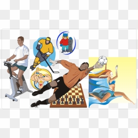 Sport Equipment & Sportsmen Clipart - Soccer Player Clip Art, HD Png Download - sports clipart png