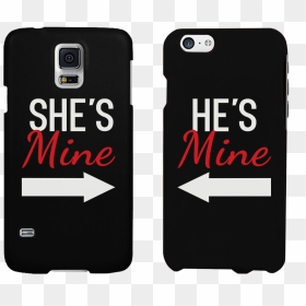 She"s Mine And He"s Mine Black Matching Couple Phone - Couples Matching Phone Cases, HD Png Download - mgs exclamation png