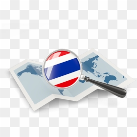Magnified Flag With Map - Icon Thailand Map Png, Transparent Png - thailand map png