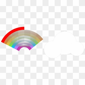Cloud Rainbow Svg Clip Arts - Circle, HD Png Download - rainbow .png