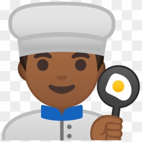 Man Cook Medium Dark Skin Tone Icon - Emoji Chef, HD Png Download - chef icon png