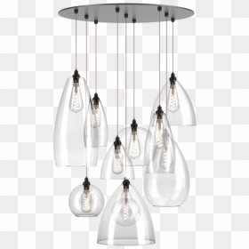 Clear Glass Cluster Globe Pendant Ceiling Light, The - Ceiling Fixture, HD Png Download - pendant light png