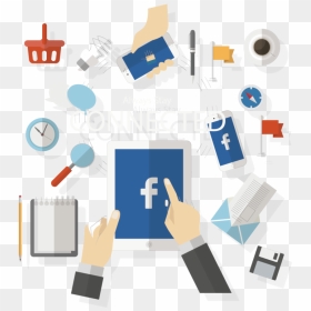 Media Empresa Marketing Murcia Internet Vector Facebook - Free Facebook Marketing Vector, HD Png Download - facebook vector png