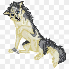 Thumb Image - Wolf Link Pixel Art, HD Png Download - anime wolf png
