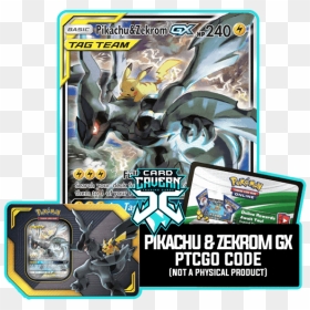 Pikachu And Zekrom Gx, HD Png Download - zekrom png