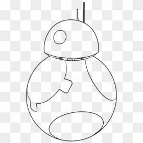 Line Art, HD Png Download - bb-8 png