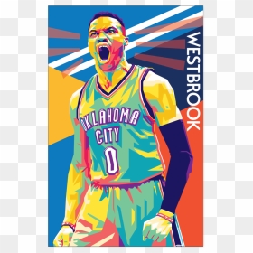 Russell Westbrook Pop Art, HD Png Download - russel westbrook png