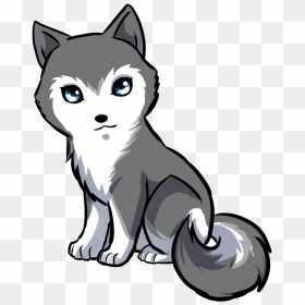 Cristal Gif Animals Pinterest - Anime Cute Wolf Cartoon, HD Png Download - anime wolf png
