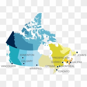 Map Of Canada - Canada Provinces And Territories Map, HD Png Download - canada map png