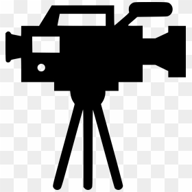 Tv Camera - Transparent Background Film Camera Png, Png Download - camera icon png white