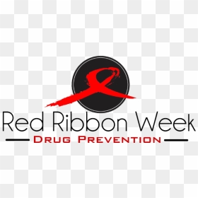 Red Ribbon Week Logos - Light Blue Circle, HD Png Download - aids ribbon png