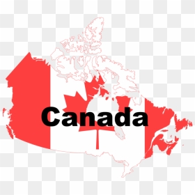 Canada Flag Map - Canada Map Flag, HD Png Download - canada map png