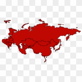 Png Map Of Asia, Transparent Png - soviet union flag png