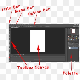 Mengenal Title Bar, Menu Bar, Dan Option Bar Pada Photoshop - Gambar Option Bar Pada Photoshop, HD Png Download - title bar png