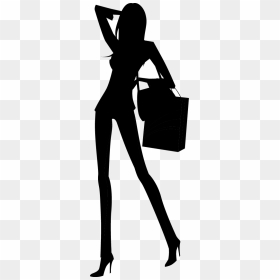 Fashion Girl Silhouette Png - Girls Silhouette Clipart Transparent, Png Download - fashion silhouette png