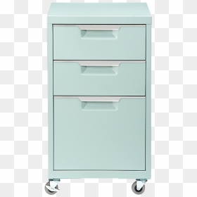 Cb2 Mint Filing Cabinet, HD Png Download - file cabinet png