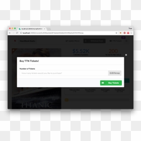 Screenshot, HD Png Download - blank movie ticket png