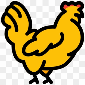 Rooster, HD Png Download - chicken icon png