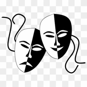 Comedy And Tragedy Masks Png Clipart , Png Download - Comedy Tragedy Masks Transparent, Png Download - comedy mask png
