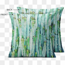 Throw Pillow, HD Png Download - watercolor cactus png