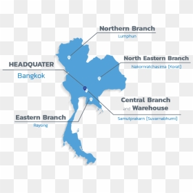 Thailand Map Vector Png, Transparent Png - thailand map png