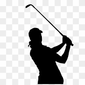 Golfer Silhouette Png , Png Download - Female Golfer Silhouette Png, Transparent Png - golfer silhouette png