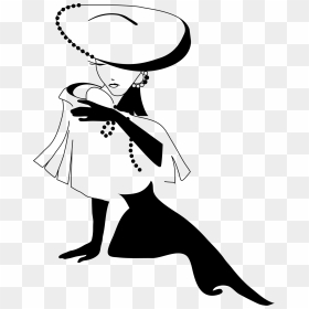 Silhouette Woman Royalty-free, HD Png Download - fashion silhouette png