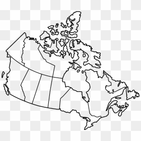 Map Of Canada Unlabelled, HD Png Download - canada map png