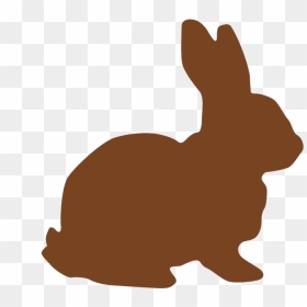 Chocolate Easter Bunny Svg Clip Arts - Rabbit Silhouette, HD Png Download - chocolate bunny png