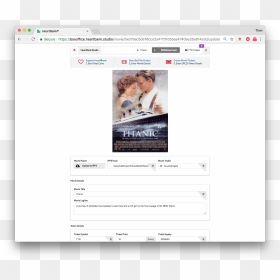 Screenshot, HD Png Download - blank movie ticket png
