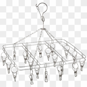 Transparent Clothing Rack Clip Art - Ceiling Fixture, HD Png Download - clothing rack png