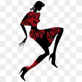 Silhouette Euclidean Vector Illustration - Fashion Female Silhouette, HD Png Download - fashion silhouette png